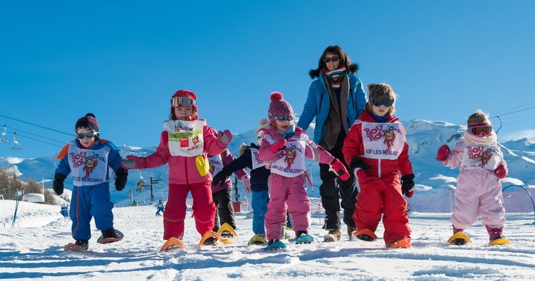 Sortie raquettes enfants aux Menuires