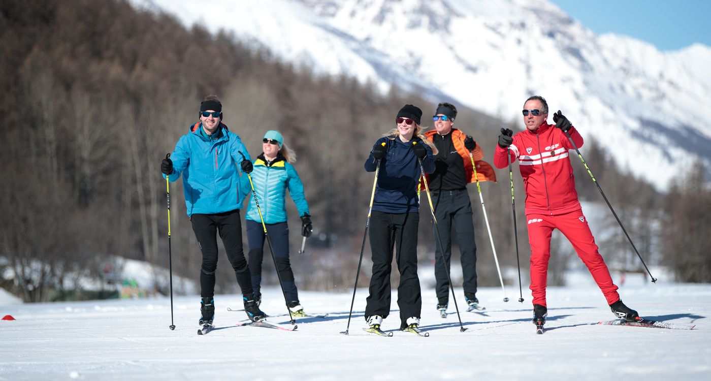 Cours privés de ski de fond Classique ou Skating - esf Aussois