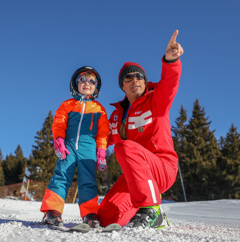 Cours priv s de ski esf La F claz