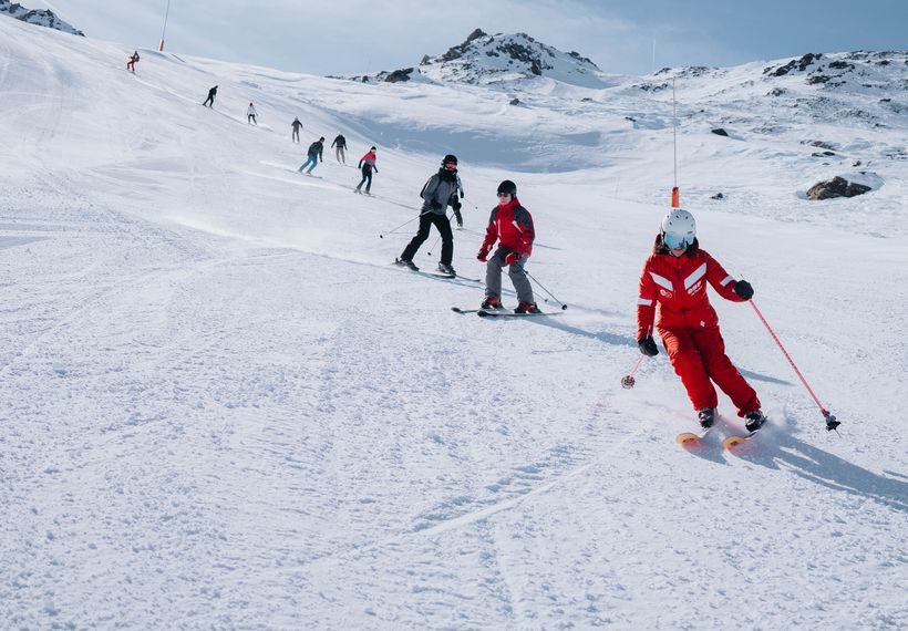 Intermediate skiing lessons - esf Valthorens