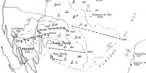Plan des pistes en 1962