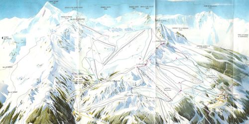 Plan des pistes en 1975